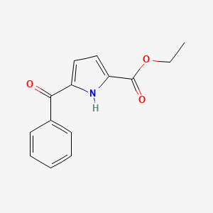 molecular formula C14H13NO3 B8442743 5-benzoyl-1H-pyrrole-2-carboxylic acid ethyl ester 