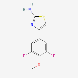 molecular formula C10H8F2N2OS B8442750 4-(3,5-Difluoro-4-methoxyphenyl)thiazol-2-amine 