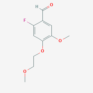 2-Fluoro-5-methoxy-4-(2-methoxyethoxy)benzaldehyde