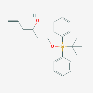 molecular formula C22H30O2Si B8442789 1-(Tert-butyl-diphenylsilanyloxy)-5-hexen-3-ol 