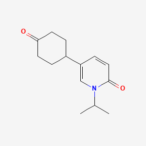 molecular formula C14H19NO2 B8442804 1-isopropyl-5-(4-oxo-cyclohexyl)-1H-pyridin-2-one 