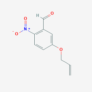 molecular formula C10H9NO4 B8442839 5-Allyloxy-2-nitro-benzaldehyde 