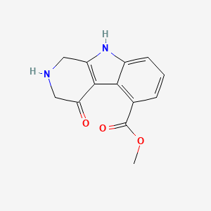molecular formula C13H12N2O3 B8442857 Methyl 4-oxo-2,3,4,9-tetrahydro-1H-pyrido[3,4-b]indole-5-carboxylate 