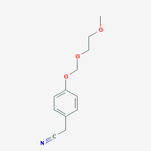 molecular formula C12H15NO3 B8442874 4-Methoxyethoxymethoxybenzyl cyanide 
