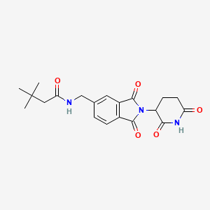 N-((2-(2,6-Dioxopiperidin-3-yl)-1,3-dioxoisoindolin-5-yl)methyl)-3,3-dimethylbutanamide