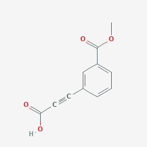molecular formula C11H8O4 B8442940 3-(3-(Methoxycarbonyl)phenyl)propiolic acid 