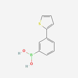 molecular formula C10H9BO2S B8442942 3-(2-Thienyl)phenylboronic acid 