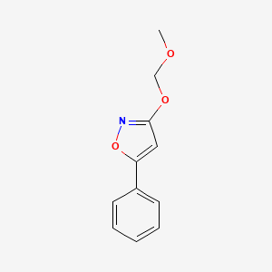molecular formula C11H11NO3 B8442943 3-Methoxymethoxy-5-phenylisoxazole 