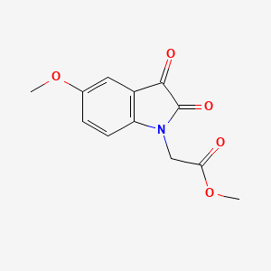 molecular formula C12H11NO5 B8442986 Methyl 2-(5-methoxy-2,3-dioxoindolin-1-yl)acetate 