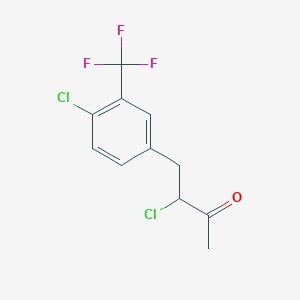 2-Chloro-1-(4-chloro-3-trifluoromethyl-phenyl)-butan-3-one