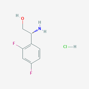 molecular formula C8H10ClF2NO B8443055 (R)-2-amino-2-(2,4-difluorophenyl)ethanol hydrochloride 