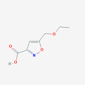 molecular formula C7H9NO4 B8443069 5-(Ethoxymethyl)isoxazole-3-carboxylic acid 