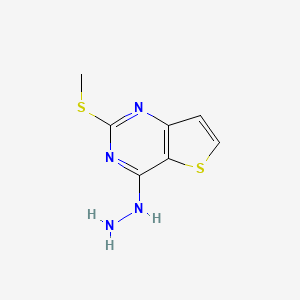 4-Hydrazino-2-methylthiothiopheno[3,2-d]pyrimidine