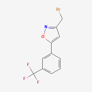 3-(Bromomethyl)-5-[3-(trifluoromethyl)phenyl]isoxazole