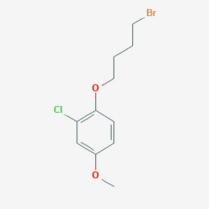molecular formula C11H14BrClO2 B8443198 4-(2-Chloro-4-methoxyphenoxy)butyl bromide 
