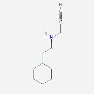 molecular formula C11H19N B8443199 Cyclohexylethylprop-2-ynylamine 