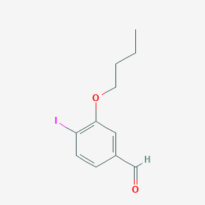 molecular formula C11H13IO2 B8443225 3-Butoxy-4-iodobenzaldehyde 