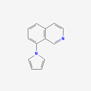 molecular formula C13H10N2 B8443228 8-(Pyrrol-1-yl)isoquinoline 