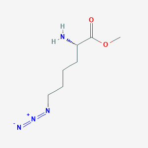 molecular formula C7H14N4O2 B8443459 Methyl(S)-2-amino-6-azidohexanoate CAS No. 159610-91-0