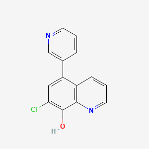 molecular formula C14H9ClN2O B8443474 7-Chloro-5-(pyridin-3-yl)-quinolin-8-ol 