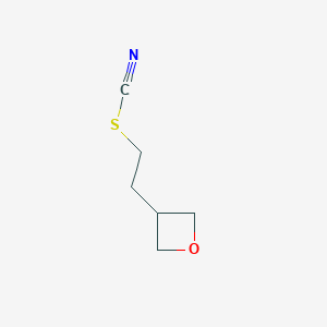 molecular formula C6H9NOS B8443479 3-(2-Thiocyanatoethyl)oxetane 