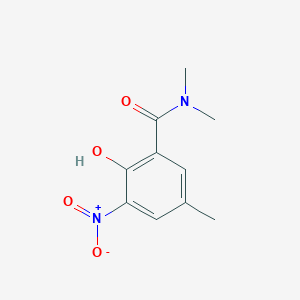 molecular formula C10H12N2O4 B8443506 N,N-dimethyl-2-hydroxy-5-methyl-3-nitrobenzamide 