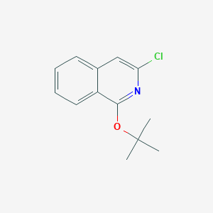 molecular formula C13H14ClNO B8443577 1-t-Butoxy-3-chloroisoquinoline 