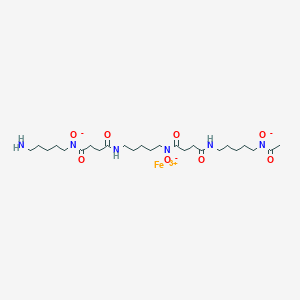 molecular formula C25H45FeN6O8 B084436 Ferrioxamine B [M+Fe-2H] CAS No. 14836-73-8