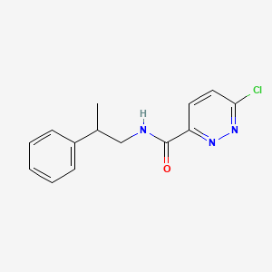 molecular formula C14H14ClN3O B8443614 6-Chloropyridazine-3-carboxylic acid (2-phenylpropyl)amide 