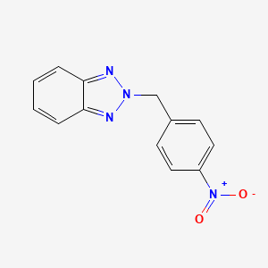 molecular formula C13H10N4O2 B8443638 2-(4-Nitrobenzyl)-2H-benzotriazole 
