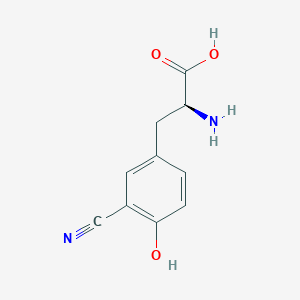 molecular formula C10H10N2O3 B8443657 3-(3-Cyano-4-hydroxyphenyl)-l-alanine 