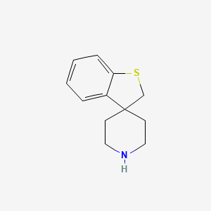 molecular formula C12H15NS B8443844 spiro(benzo[b]thiophene-3(2H),4'-piperidine) 