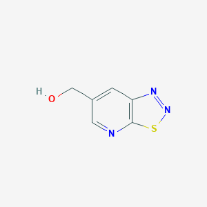 molecular formula C6H5N3OS B8443915 [1,2,3]Thiadiazolo[5,4-b]pyridin-6-ylmethanol 