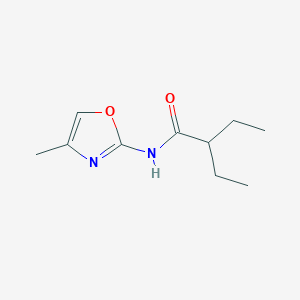 molecular formula C10H16N2O2 B8443961 2-(2-Ethylbutyramido)-4-methyloxazole 