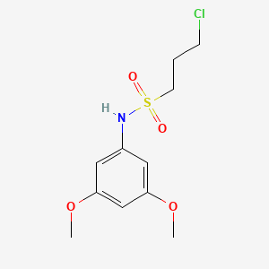 molecular formula C11H16ClNO4S B8443964 N-(3,5-dimethoxyphenyl)-3-chloro-1-propanesulfonamide 