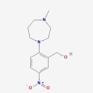 (2-(4-Methyl-1,4-diazepan-1-yl)-5-nitrophenyl)methanol