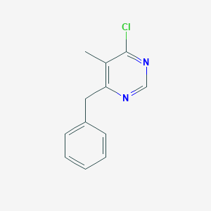molecular formula C12H11ClN2 B8443989 4-Chloro-5-methyl-6-(phenylmethyl)pyrimidine 