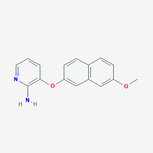 molecular formula C16H14N2O2 B8444063 3-[(7-Methoxynaphthalen-2-yl)oxy]pyridin-2-amine 