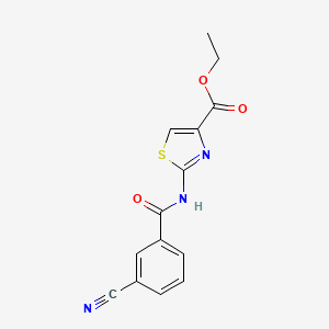 2-[N-(3-cyanobenzoyl)amino]-4-ethoxycarbonyl-1,3-thiazole