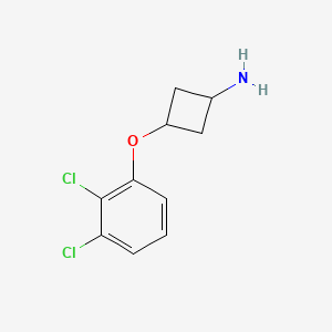 molecular formula C10H11Cl2NO B8444131 trans-3-[(2,3-Dichlorophenyl)oxy]cyclobutanamine 