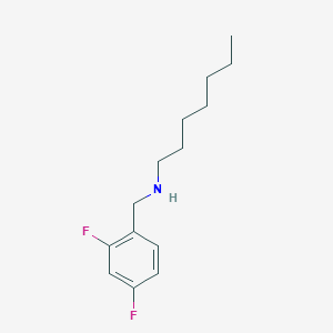 N-(2,4-difluorobenzyl)-N-heptylamine