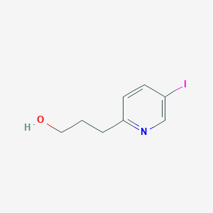 molecular formula C8H10INO B8444203 3-(5-Iodopyridin-2-yl)propan-1-ol 