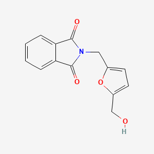 molecular formula C14H11NO4 B8444223 2-(5-Hydroxymethyl-2-furanylmethyl)-1H-isoindole-1,3(2H)-dione 