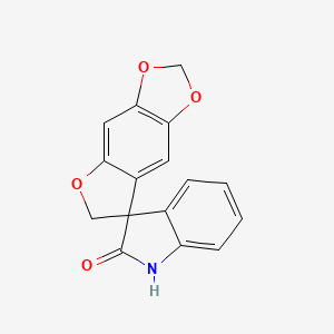 molecular formula C16H11NO4 B8444226 spiro[furo[2,3-f][1,3]benzodioxole-7,3'-indol]-2'(1'H)-one 