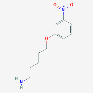 molecular formula C11H16N2O3 B8444235 5-(3-Nitro-phenoxy)-pentylamine 