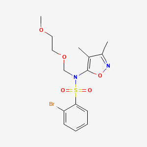 2-Bromo-N-(3,4-dimethylisoxazol-5-yl)-N-((2-methoxyethoxy)methyl)benzenesulfonamide