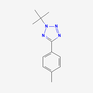 molecular formula C12H16N4 B8444271 5-(4-methylphenyl)-2-(1,1-dimethylethyl)-2H-tetrazole 