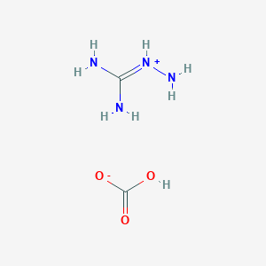 molecular formula C2H8N4O3 B8444284 Guanidine, amino-, bicarbonate 
