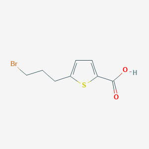 molecular formula C8H9BrO2S B8444292 5-(3-Bromopropyl)thiophene-2-carboxylic acid 