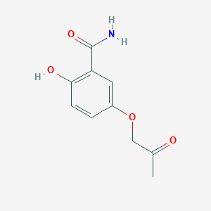 molecular formula C10H11NO4 B8444356 5-(2-Oxopropoxy)salicylamide 